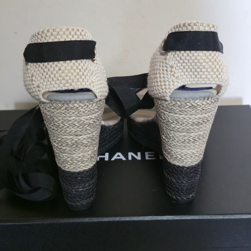 Marella women's platform sandals like new, beige and blue, size 38