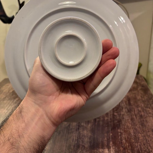 Porcelain platter with foot like new