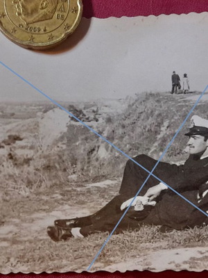 Βιντάζ ασπρόμαυρη φωτογραφία Πολεμικό Ναυτικό Πάτρα 1950