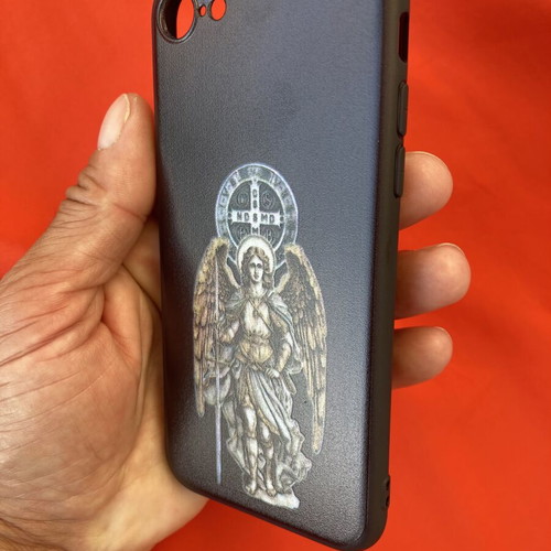 iPhone 7/8/SE2020/SE2022 Silicone Case Cover with Saint Archangel Michael Design new