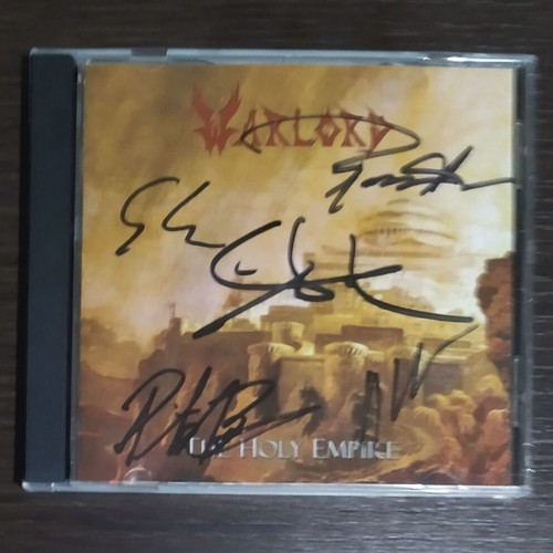 Warlord The Holy Empire CD used, signed, metal