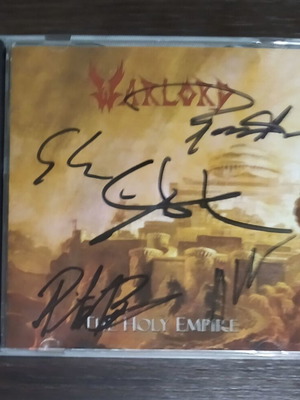 Warlord The Holy Empire CD used, signed, metal