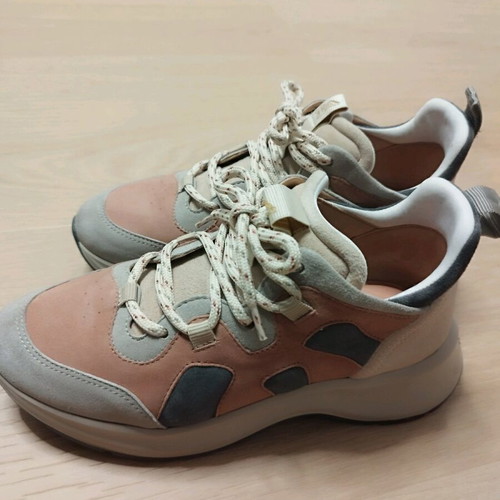 Hogan athletic shoes like new, size 36, gray pink