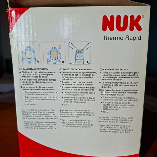 Nuk Thermo Rapid baby bottle and food warmer used