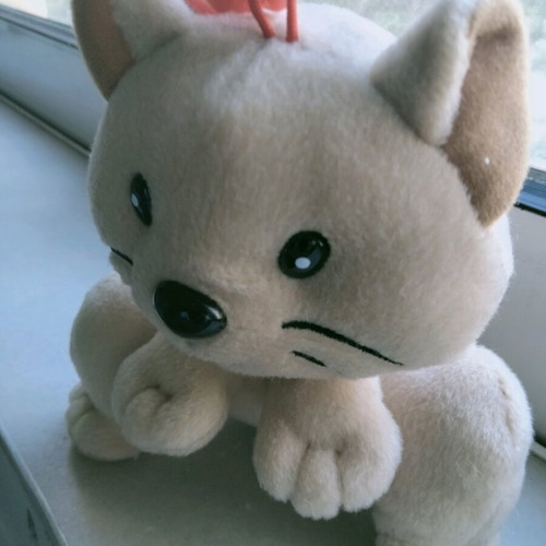 Plush wallet key holder like new