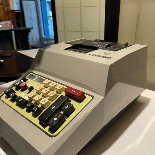 Olivetti calculator used, collectible from 60s-70s