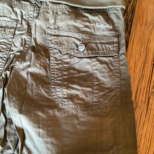 Alouette pants olive new, sizes 12 and 16, cotton