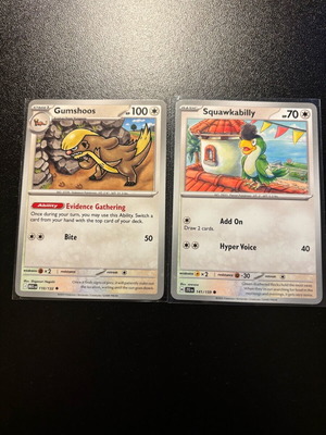 Pokémon cards σε άριστη κατάσταση, σετ 2 τεμαχίων