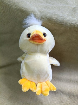 Beanie type plush bird like new, vintage, height about 15 cm