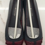 Tommy Hilfiger ballet flats new leather shoes for girls size 33