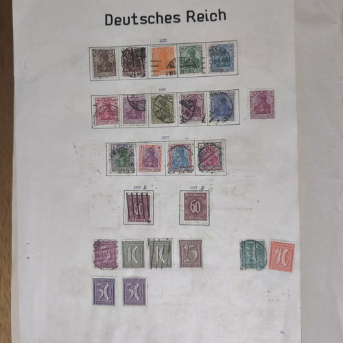 Deutsches Reich Stamp Collection used, 25 Sealed Stamps 1920-1923