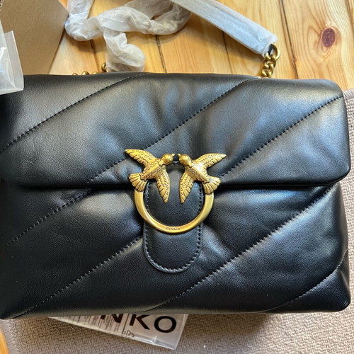 Pinko shoulder bag new, large size, black