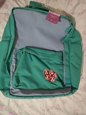 Flipster collectible backpack new, green and turquoise with tags