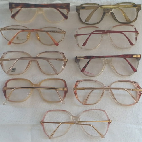 Luxotica Dior Cucci Balenciaga eyeglass frames used, pack of 9