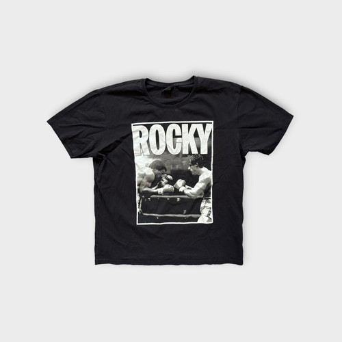 Rocky men's t-shirt, black, size M