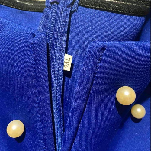 Blue evening dress like new, size 4XL close to XL