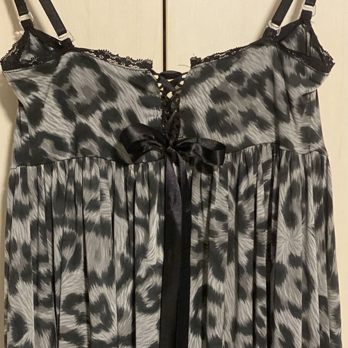 ASOS dress with black and grey leopard print, new
