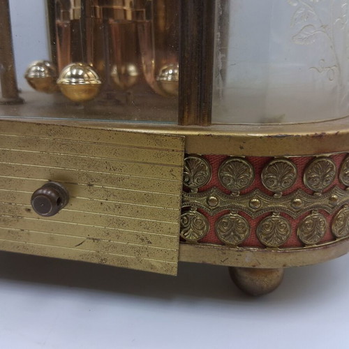 Schmidt vintage mechanical 8-day table clock with music box