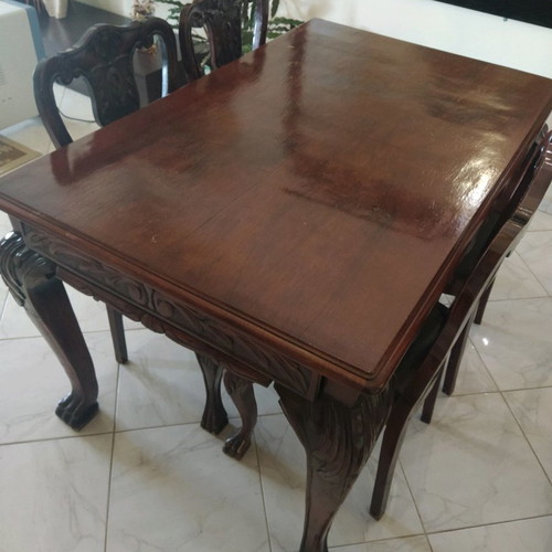 Antique dining table used 1920-30 fully handmade