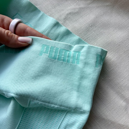 Puma Seamless Training Leggings, turquoise, size S fits XS