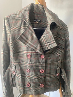 Vintage checked jacket used, size M