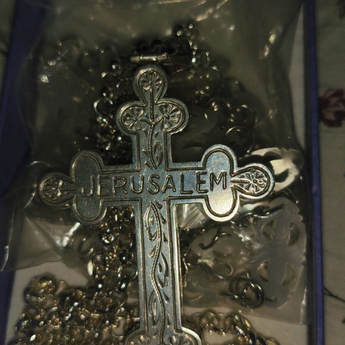 Silver Jerusalem Cross 925° like new, reliquary