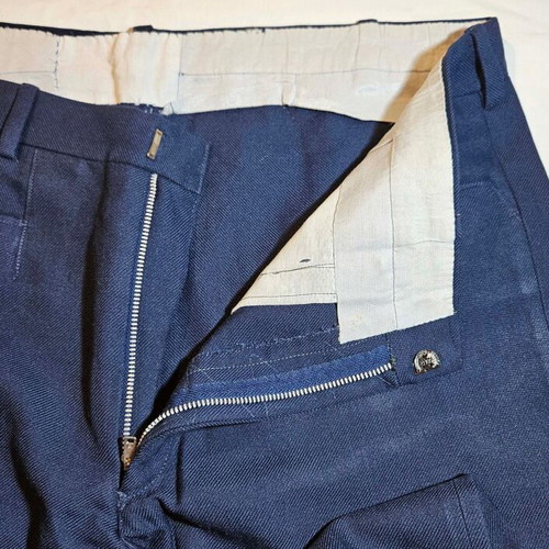 Men's blue suit pants, size L