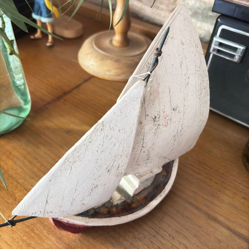 Ceramic ship new for table decoration
