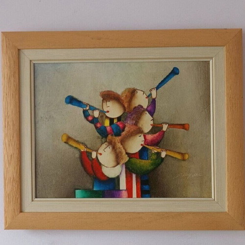 J.Royball painting used 56x45 cm framed