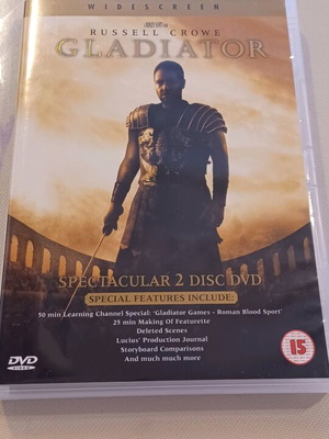 Gladiator 2 Disc DVD with Greek Subtitles