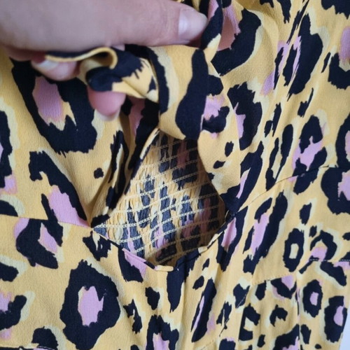 River Island leopard print jumpsuit size 42 like new