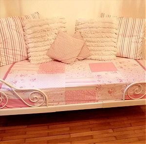Κρεβάτι μεταλλικό ikea με στώμα media strom (παιδικό)
