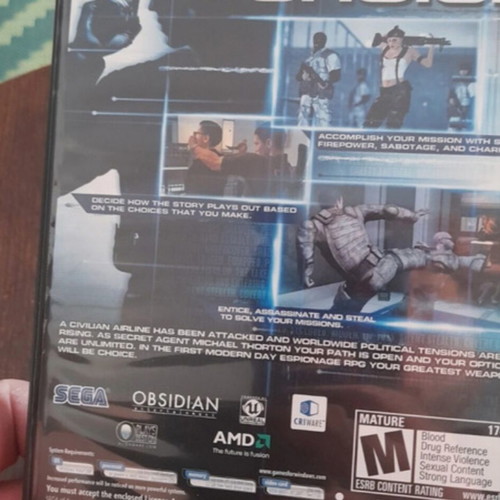 Alpha Protocol PC game like new