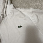 Lacoste cotton hoodie white XXL size