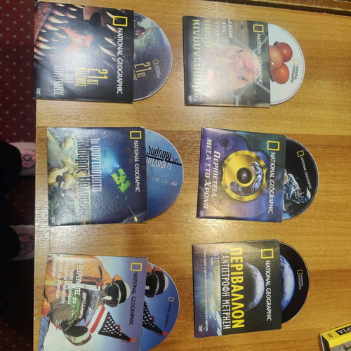 National Geographic collectible DVDs like new, set of 6