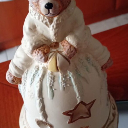 Christmas ceramic candle holder like new, 20cm