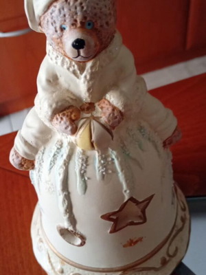 Christmas ceramic candle holder like new, 20cm