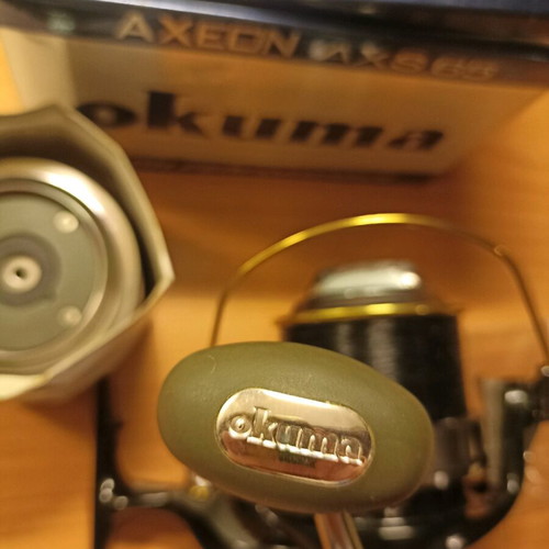 Okuma Axeon AXS 65 fishing reel like new with extra spool