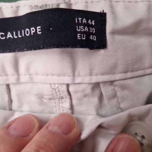 Calliope cotton bermuda shorts in ice gray like new, size M