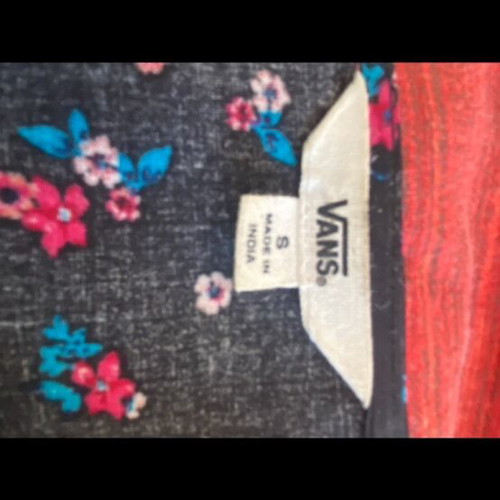 Vans floral dress like new, black with multicolor flowers, size S