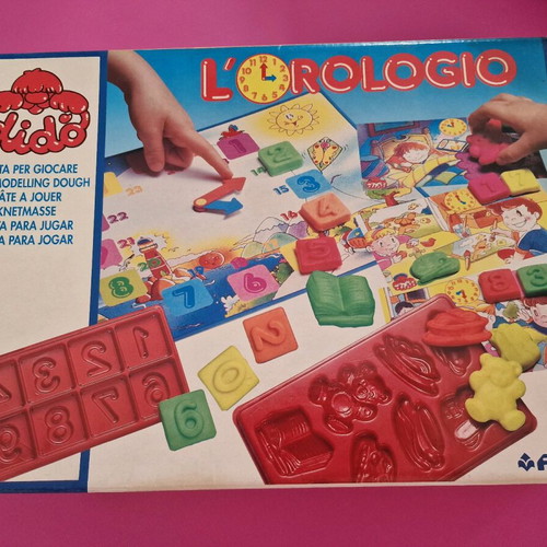 Educational game learn by playing with modeling clay new