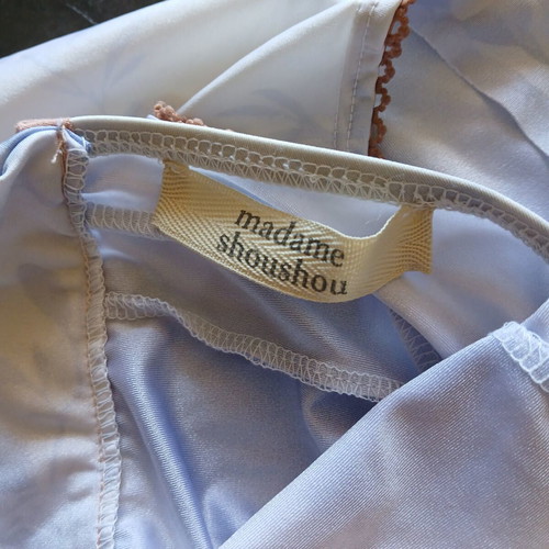 Madame Shoushou Gemini one-piece swimsuit new, size L, blue and white