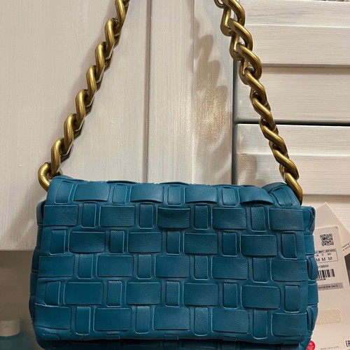 Zara leather shoulder bag new with tags