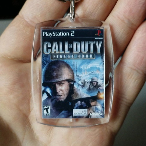 Call of Duty Finest Hour PS2 acrylic keychain