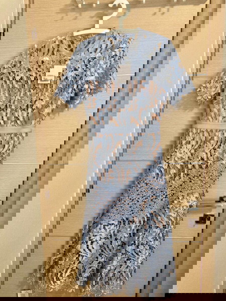 Self-Portait Light Blue Lace Dress FR38/UK10/US6 NEW