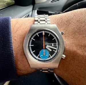 Seiko Chronograph 6139-8020 “blue eye”