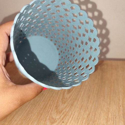 Plastic organizing case used, gray color