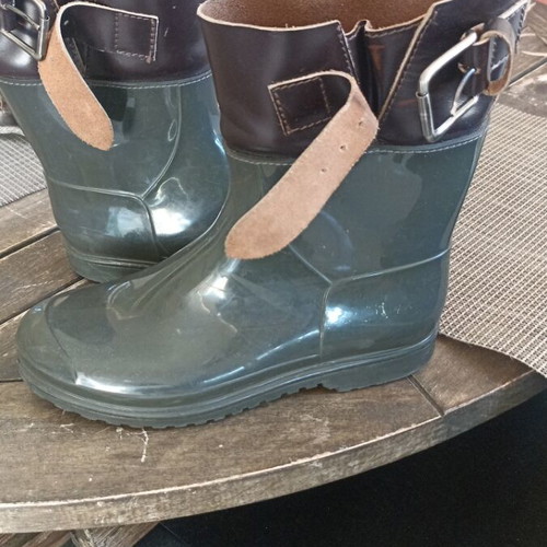 Women's galoshes used with leather detail, size 38-38.5