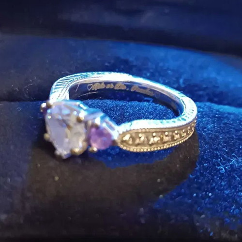 Erica Engagement Ring by Glamira like new, 14k white gold, moissanite 0.76 ct
