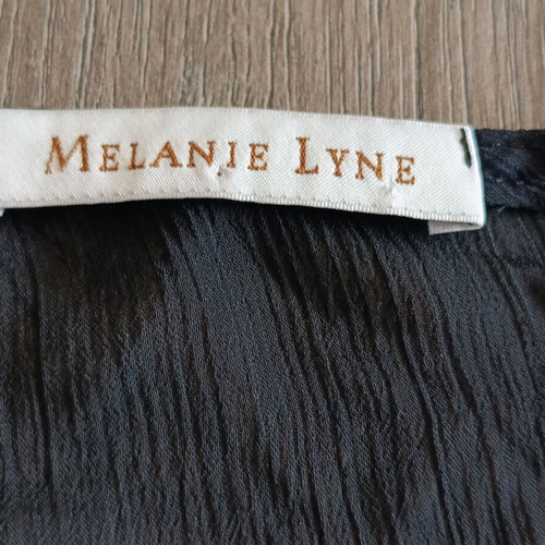Melanie Lyne summer blouse L black like new